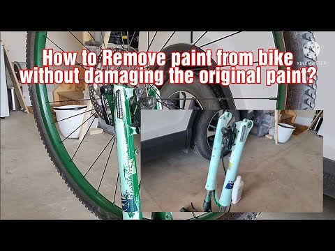 How to remove spray paint from bike frame?without damaging paint