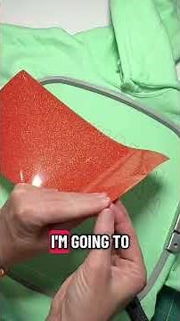 How to Applique with Glitter HTV On Your Embroidery Machine #tutorial #embroiderytutorial