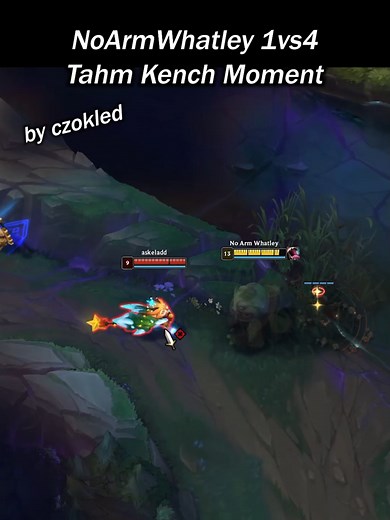 Tahm Kench 1vs4 Gameplay Moments
