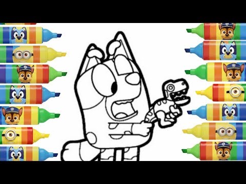 Bluey Drawing and Coloring for Kids | Drawing Lesson