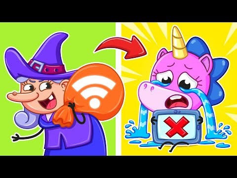 The Witch Stole the Internet! No More WiFi! | Don’t Cry, Baby!🧙✨ | Teeny Mimi🦄