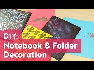 DIY Back to School Notebook & Folder Decoration | Sea Lemon