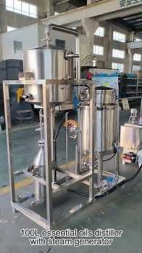 Multifunctional essential oils distiller 100L essential oil steam distillation machine equipment
