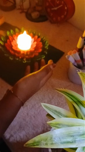 pistha shell desk decor 🌸💡