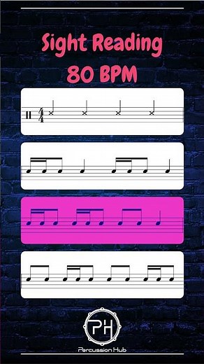 Sight Reading Game – 80 BPM Challenge | Beginner Rhythm Play-Along Practice