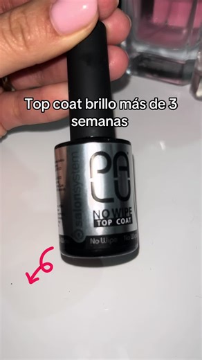 Salon System PALU - Top Coat No Wipe 11ml, brillo intenso de estilismo sin dispersión, duración hasta 3 semanas, resistente a los arañazos y al envejecimiento amarillento#topCoat#NoWite#brilloPorMuchoTiempo#manicuristasEspaña#tiktokshop