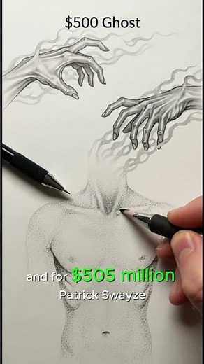 From $1 to $505 Million Ghosts: Speed Art Ghost Challenges | Patrick Swayze Ghost Portrait