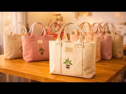 How to Make a Simple Tote Bag (No Zipper, Fully Lined)