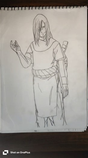 drawing orochimaru from Naruto.