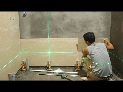 How to Install Ceramic Tiles On The Bathroom Wall Beautiful & Exactly - Bathroom Finishing