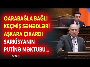 Paşinyan keçmiş sənədləri aşkara çıxardı: Sarkisyanın Putinə yazdığı məktub ifşa olundu - DETALLAR