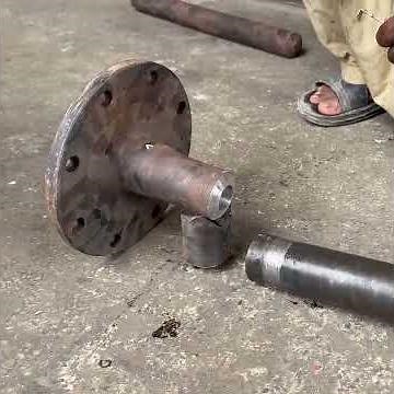 Incredibly Rebuild Broken Wheel Axle Using lathe and welding Technique