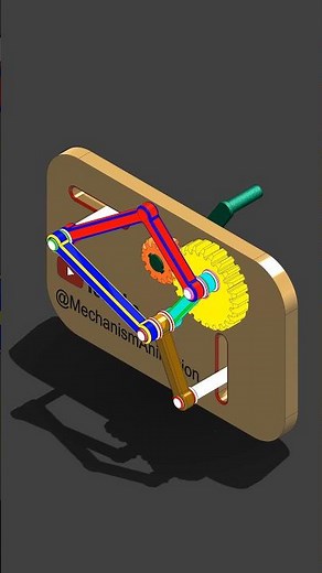 ⚙️Mechanical mechanism 17 #shorts #mechanism #mechanical #engineering #solidworks #animation #cad