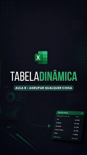 Como agrupar dados na Tabela Dinâmica do Excel