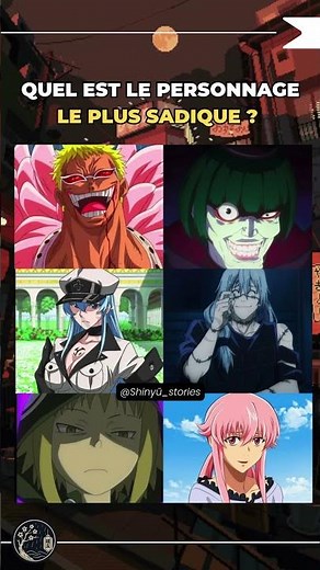 Personnage le plus Sadique : Qui gagne ? 😈