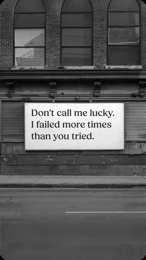 “Don’t call me lucky. I failed more times than you tried.”This quote reveals an uncomfortable truth: success isn’t a straight path paved with luck. It’s often the product of relentless effort and the willingness to confront failure. Many idolize successful individuals, attributing their achievements to fortune, but what’s often overlooked is the multitude of setbacks they’ve endured. Misconceptions of Luck: Labeling someone as “lucky” diminishes the hard work and sacrifices that go into their su