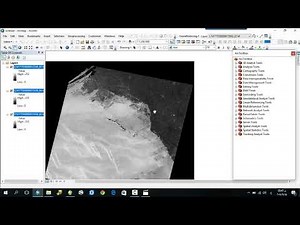 المستوى الثاني ENVI // الدرس الثاني // فتح المرئية على برنامج ARC وعمل Layer Stack لها