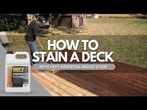 How to Stain a Deck With DEFY Essential Wood Stain