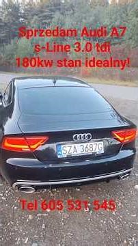 Audi A7 3.0 Tdi quattro z org.przebiegiem !Nie cofany przebieg !Przebieg nie 250 ani nie 180tys