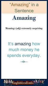 Amazing Meaning | Amazing in a Sentence | Most common words in English #shorts