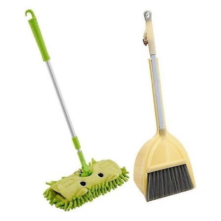 Army Green Children Mop Broom Dustpan Set Mini Sweeping House Cleaning - Walmart.ca