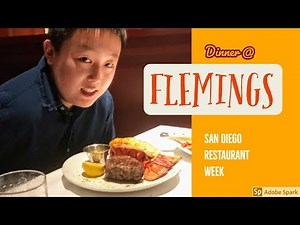 Restaurant Week Dinner at Flemings Prime Steakhouse!