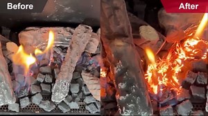 Ceramic Logs for Gas Fireplace, 10 Pack Vented Faux Logs for Outdoor Indoor Fire Pit, Decorative Gas Inserts, Realistic Heat-Resistant Wood Gas Logs