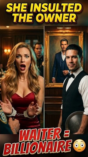 Gold Digger Humiliates the Waiter... Then Learns He Owns the Mansion 😳 #betrayal #karma #shorts