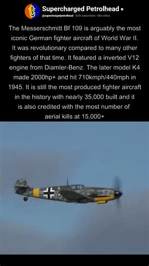 The German Bf-109 fighter from ww2