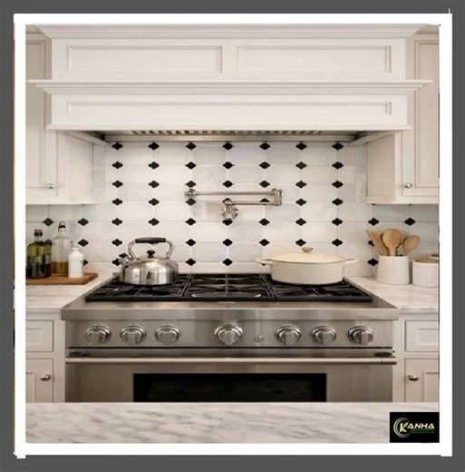 Classic Marble Mosaic Tile! #okanha#homedecor#homedesign#interiordesign#tilesupplier