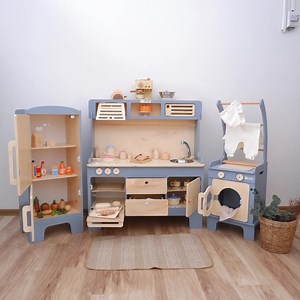 Handmade Wooden Play Kitchen: Customizable Montessori Kids Kitchen - Etsy