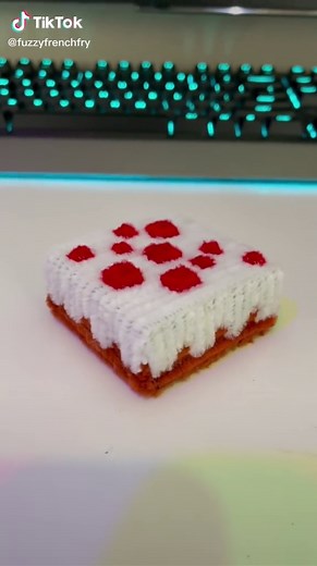 Creating a Minecraft-Inspired Cake with Pipe Cleaner Art