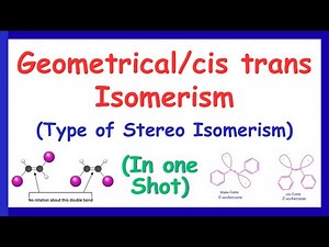 Geometrical Isomerism | Cis-Trans Isomerism | #chemclasses