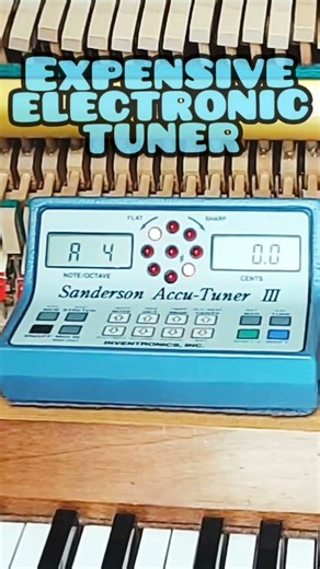 Set A4 to 440hz - The whole tuning depends on this one note. #piano #pianotuning #a440 #shorts