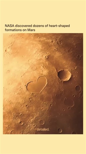 Mew4t | NASA’s Mars Reconnaissance Orbiter and the Mars Global Surveyor have identified several heart-shaped geological features across the Martian... | Instagram