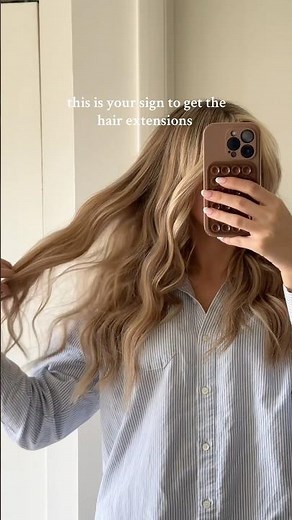 hair extensions before & after 🤍 #hairextensions #blonde #hairtransformation #hair #extensions