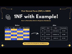 First Normal Form (1NF) Explained with Simple Examples | DBMS