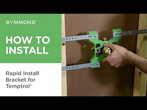 How to Install the Rapid Install Bracket for the Temptrol® Shower Valve | Symmons Industries