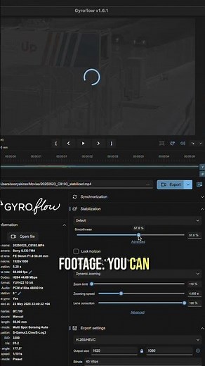 Here’s a quick tutorial on how I use Gyroflow on Mac to stabilize footage from the Sony A7IV.