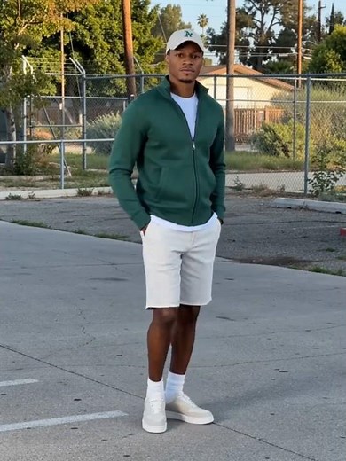 Amazon Essentials Men's Fleece Zip Up Mock Neck Sweatshirt #mensfashion #amazonessentials #amazon