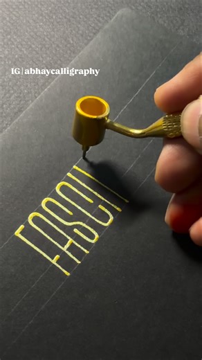 Abhay Pratap Singh Rathore on Instagram: "Comment ‘Fluid Writer’ for the Pen Link. Testing out this Fluid Writer Pen — smooth flow, crisp lines, and zero skips 👌 Perfect for fine details & gold ink work! You can use acrylic or metallic inks without second thoughts. I have 2 sizes 0.5mm & 0.7mm, here I’m using 0.5mm Pen. #CalligraphyTools #PenReview #lettering #fluidwriter"