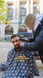 My first free haircut in Europe 🥹 London, I love yall! They didn’t trust me but one did, wait for that reaction in the end 🫶🏼💈 #3067 | Stylezee