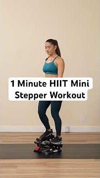 Here’s a quick 1 minute HIIT Mini Stepper Workout ☀️💪 #ministepper #hiitworkout