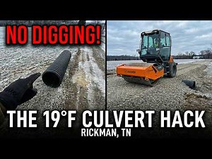 All The Tricks To Install A Culvert WITHOUT Digging!