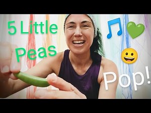 5 Little Peas in a Pea Pod Pressed Nursey Rhyme with Becky Bops 🎶🎵💚😍