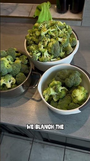How to Freeze Broccoli the Right Way 🌱❄️ Fresh from Garden to Freezer!