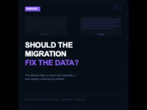 Series 13 - The Debate: The $50 Million Data Debate: Should ERP Migrations Fix Data Quality — or ...