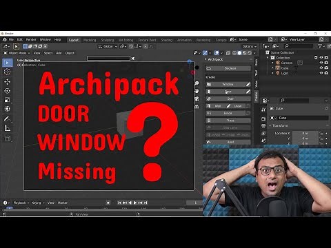 Archipack Blender 2 9 Not Working, Archipack Window Not Showing Anything, How to fix Archipack Error