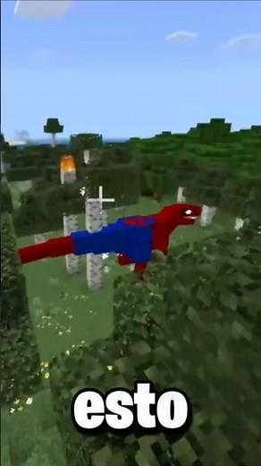 ¡Spider-Man en Minecraft! 😱🕷️ #minecraft #mods #spiderman #minecraftbedrock #addons #mcpe #bedrock