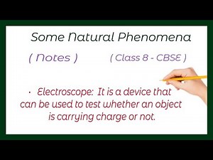 Some Natural Phenomenon | Notes | Class 8 - Science | Chapter 15 | lightning and earthquake